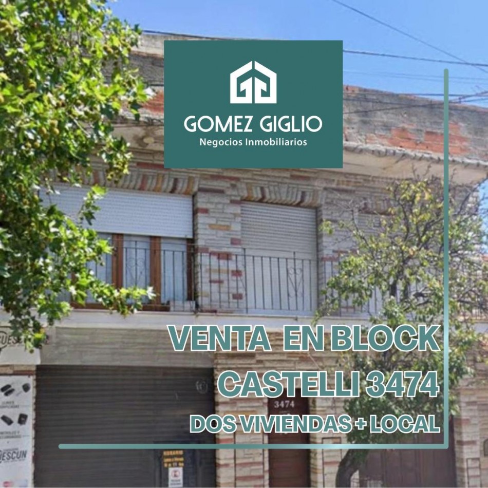 VENTA EN BLOCK - 2 VIVIENDAS Y LOCAL
